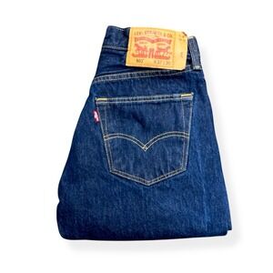 Levis 501 XX Original Fit Jeans Men's 32x30 Dark Wash Straight Leg Button Fly *